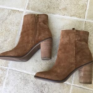 Franco Sarto Suede Booties